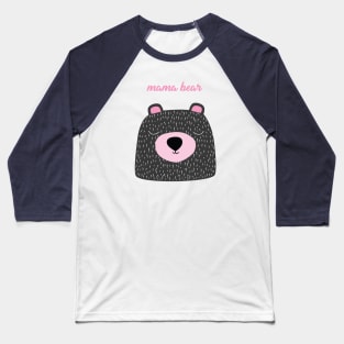 Pink Mama Bear Baseball T-Shirt